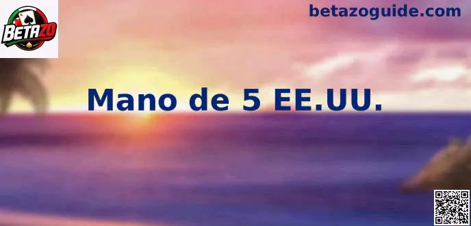 Mano de 5 EE.UU. Juego de Cartas